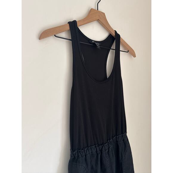 Athleta Baja Linen Racerback Maxi Dress - Black S - Picture 3 of 7